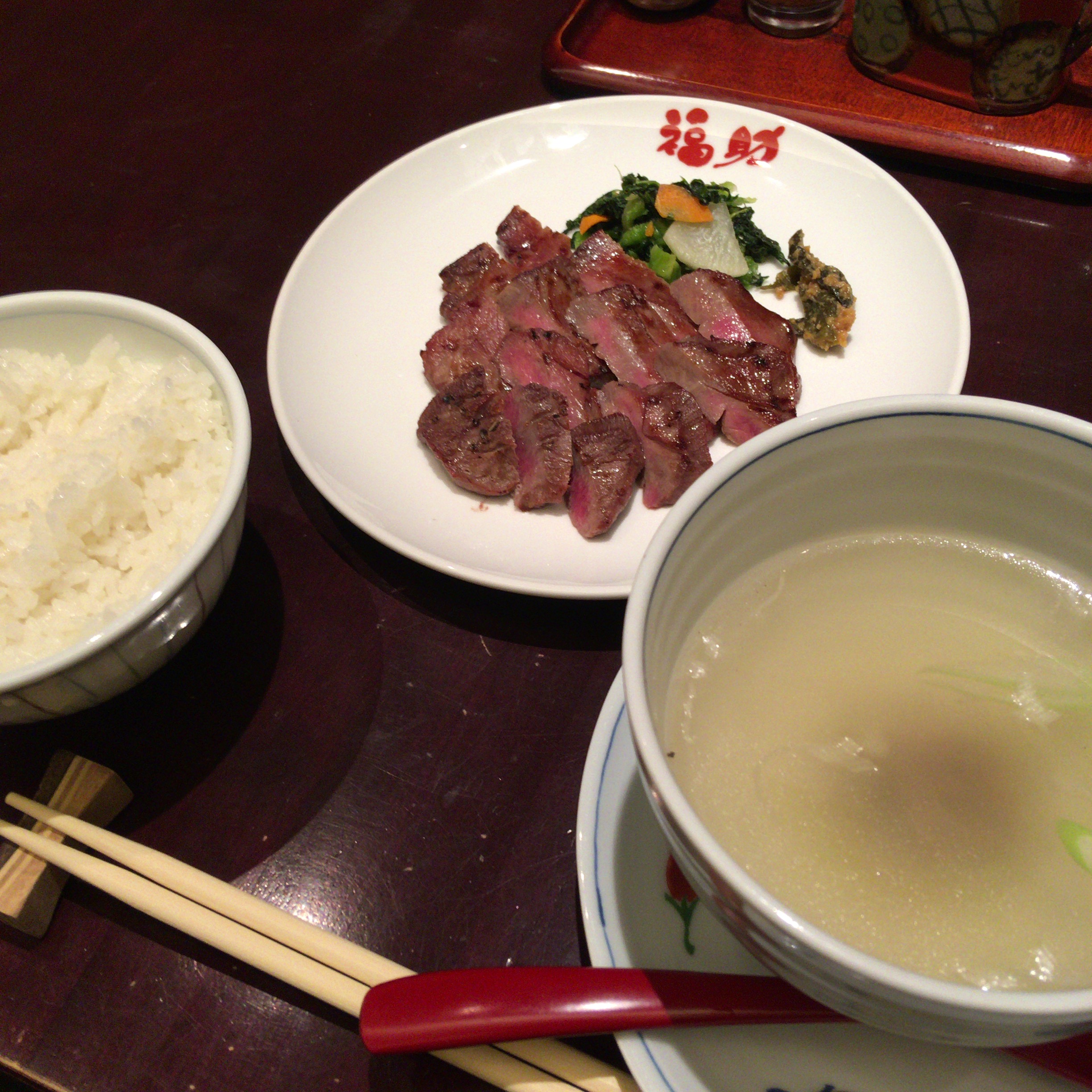 牛タン定食＠福助