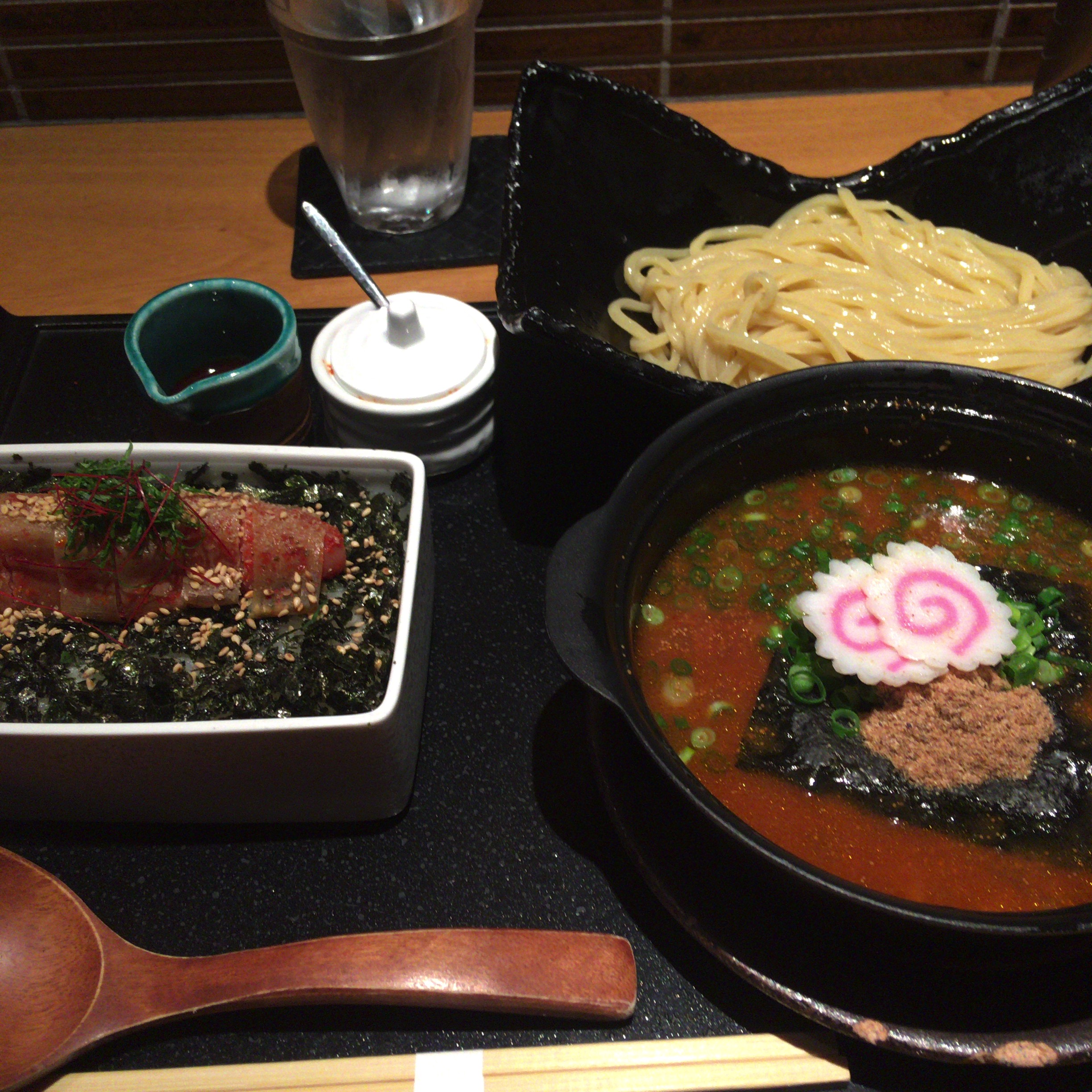 麺飯セット＠元祖博多めんたい重