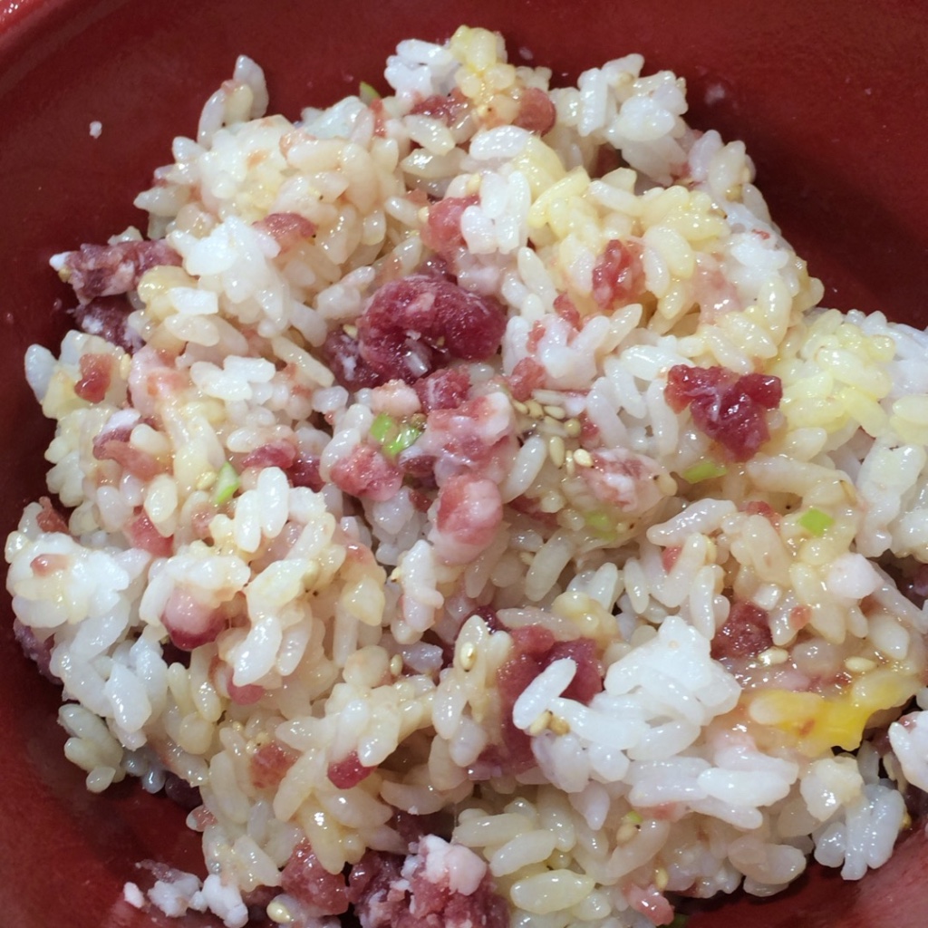 白ねぎ牛トロふりかけ丼